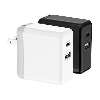 DataRoad Dual Ports Quick USB C PD Charger 30W Wall Charger Quick Charge QC3.0 USB Charger for Mobile Phone Tablet