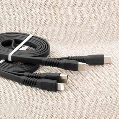 DataRoad New high quality TPE protect USB cable Fast charging PD charger USB charging data cable for QI Phone